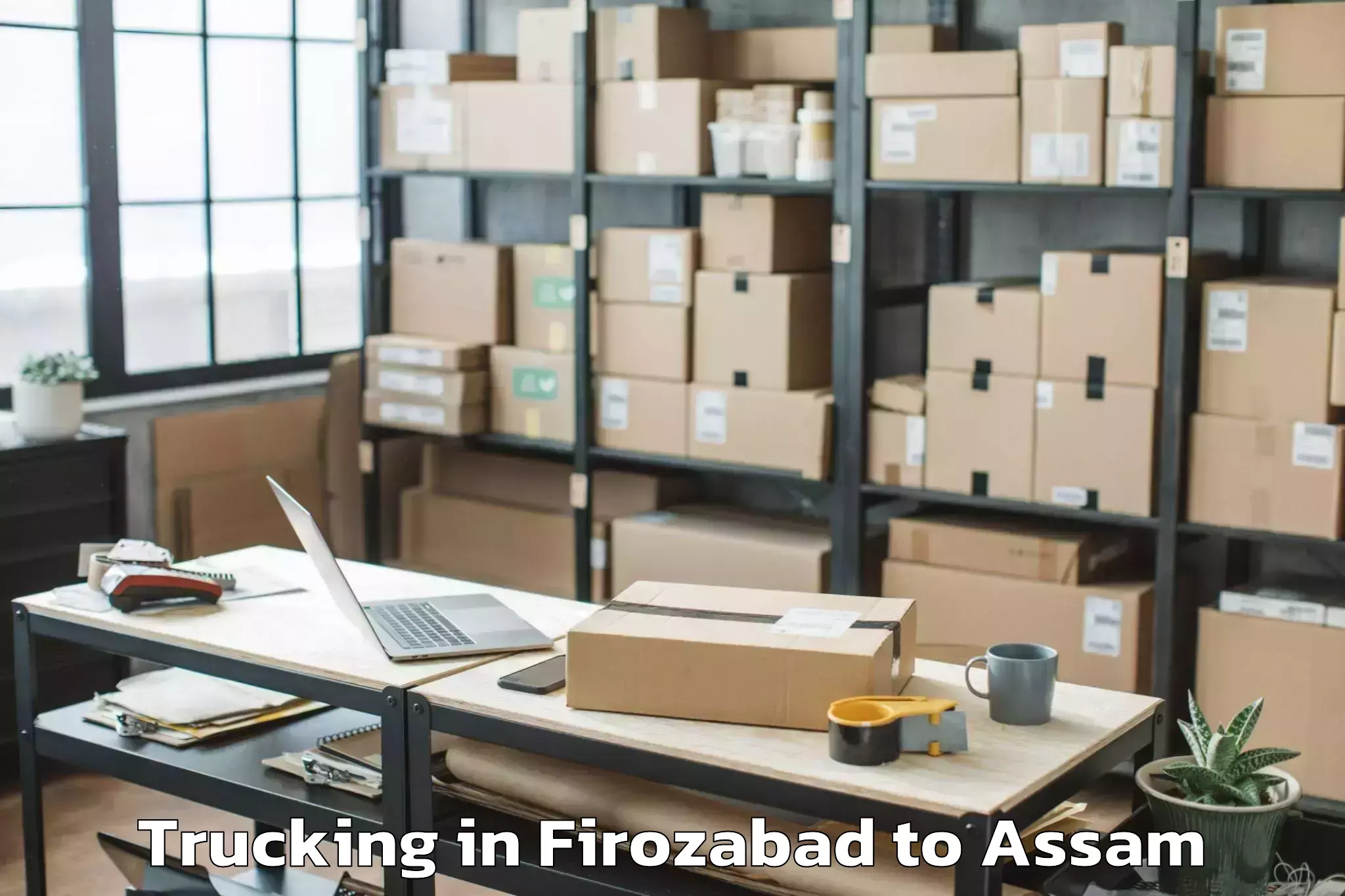 Easy Firozabad to Rangia Pt Trucking Booking